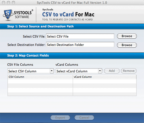 How to Convert CSV to vCard for Mac 1.0