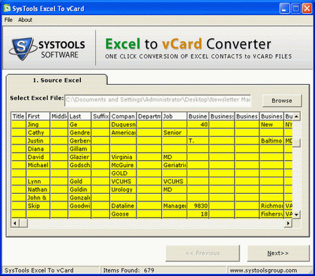   Software 2013 on Excel Contacts To Vcard Conversion