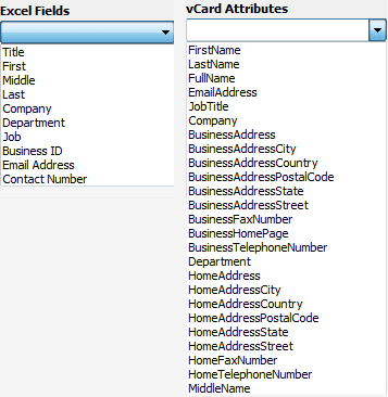 map excel file to outlook